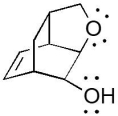The compound below has which functional groups?   A) aromatic, alcohol, and ether B) aromatic, alcohol, and ester C) ether, alkene, and alcohol D) ester, alkene and alcohol E) ether and ester