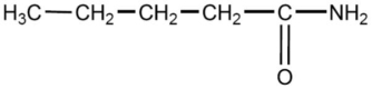 The compound below is named   A) pentanamine. B) pentamine. C) 1-pentanamide. D) pentanamide. E) pentaketoneamine.