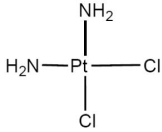 <strong>The correct name of the neutral coordination complex shown below is </strong> A)cisdiaminodichloroplatinate(II). B)cisdiaminodichloroplatinum(II). C)cisdiamminedichloroplatinum(II). D)transdiaminodichloroplatinum(II). E)transdiamminedichloroplatinum(II).
