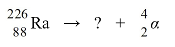 <strong>Identify the missing species in the nuclear equation </strong> A) Rn B) Th C) Th D) Rn E) Ra