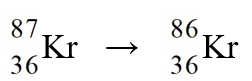<strong>The nuclear process,   could be caused by</strong> A)electron capture by the reactant nucleus. B)beta-emission from the reactant nucleus. C)alpha-emission from the reactant nucleus. D)proton emission from the reactant nucleus. E)neutron emission from the reactant nucleus. <div style=padding-top: 35px> 
