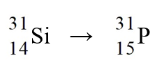 <strong>The nuclear process,   could be caused by</strong> A)positron emission from the reactant nucleus. B)beta-emission from the reactant nucleus. C)alpha-emission from the reactant nucleus. D)proton emission from the reactant nucleus. E)neutron emission from the reactant nucleus. <div style=padding-top: 35px> 
