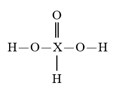 Given that X is the same atom for each of the following, which is the strongest oxyacid? A)    B)    C)    D)    E)   
