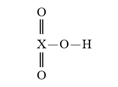Given that X is the same atom for each of the following, which is the strongest oxyacid? A)    B)    C)    D)    E)   
