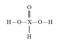 Given that X is the same atom for each of the following, which is the strongest oxyacid? A)    B)    C)    D)    E)   