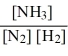 Which of the following is the correct equilibrium law for the following reaction?N<sub>2</sub>(g) + 3H<sub>2</sub>(g)    2NH<sub>3</sub>(g)  A) K<sub>c</sub> =   B) K<sub>c</sub> = [NH<sub>3</sub>]<sup>2</sup>[N<sub>2</sub>] [H<sub>2</sub>]<sup>3</sup> C) K<sub>c</sub> = [NH<sub>3</sub>]<sup> </sup>[N<sub>2</sub>] [H<sub>2</sub>] D) K<sub>c</sub> =   E) K<sub>c</sub> =  