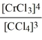 <strong>Write the mass action expression for the following reaction:4Cr(s)+ 3CCl<sub>4</sub>(g)   4CrCl<sub>3</sub>(g)+ 4C(s)</strong> A)K<sub>c</sub> =   B)K<sub>c</sub> =   C)K<sub>c</sub> =   D)K<sub>c</sub> =   E)K<sub>c</sub> = [CrCl<sub>3</sub>]<sup>4</sup> + [CCl<sub>4</sub>]<sup>3</sup> <div style=padding-top: 35px> 
