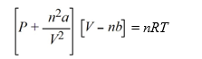 The van der Waals equation of state for a real gas is   In this equation, the van der Waals constant, a, represents a correction for A) a positive deviation in the measured value of P from that for an ideal gas due to the finite volume of space occupied by molecules of a real gas. B) a negative deviation in the measured value of P from that for an ideal gas due to the finite volume of space occupied by molecules of a real gas. C) a positive deviation in the measured value of P from that for an ideal gas due to the attractive forces between the molecules of a real gas. D) a negative deviation in the measured value of P from that for an ideal gas due to the attractive forces between the molecules of a real gas. E) a positive deviation in the measured value of P from that for an ideal gas due to the finite mass of the molecules of a real gas.
