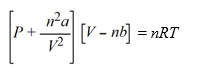 The van der Waals equation of state for a real gas is   At what pressure will 1.00 mole of CH<sub>4</sub> be in a 10.0 L container at 298 K, assuming that CH<sub>4</sub> is a real gas?(van der Waals constants for CH<sub>4</sub> are a = 2.253 L<sup>2</sup> atm mol<sup>-2</sup>, b = 0.04278 L mol<sup>-1</sup>)  A) 2.43 atm B) 2.28 atm C) 2.51 atm D) 24.5 atm E) 0.440 atm