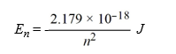Calculate the wavelength, in nanometers, of light emitted by a hydrogen atom when the electron falls from an n = 7 energy level to an n = 4 energy level. Recall that the quantized energies of the levels in the hydrogen atom are given by:   A) 4.45 × 10<sup>-</sup><sup>20</sup> nm B) 8.51 × 10<sup>2</sup> nm C) 2.17 × 10<sup>3</sup> nm D) 1.38 × 10<sup>14 </sup>nm E) 2.16 × 10<sup>3 </sup>nm