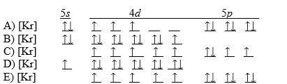 Which of the following choices is the correct electron configuration for a silver atom, based off of experimental evidence?  