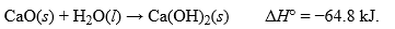 For the reaction below:   .How many grams of CaO must be reacted by this reaction to release 1050 kJ of heat?Hint: Work backwards with moles potentially if you are unsure where to start A) 16.2 g B) 907 g C) 1817 g D) 454 g E) 56.1 g