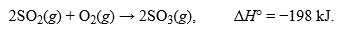 The thermochemical equation for the reaction of sulfur dioxide,   .How much energy is given off when 300 g of SO<sub>2</sub> is burned?Hint: Use your coefficients from the equation and convert to moles as an intermediary when performing your calculations.