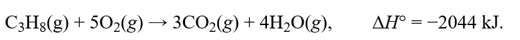 Propane is often used to heat homes. The combustion of propane follows the following reaction   If during a winter month a houses furnace runs for one hour a day, and the furnace puts out 1,667 BTU's per minute, how many pounds of propane are needed for that month, assuming a 30 day month? Hint: 1 BTU = 1055 Joules and 1 kg = 2.2 pounds.Hint: Use the coefficients in the equation and be sure to convert your answer to the correct units.