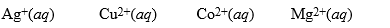 A partial activity series is: Au < Pt < Ag < Cu < H<sub>2</sub> < Sn < Co < Fe < Mg. Based on this series, which of the following solutions would cause a reaction with Cu(s)?  