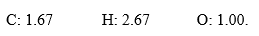 In the course of determination of a chemical formula, a student obtained the following mole ratios:   .The empirical formula for the compound is ________.