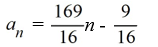 Find the general, or   , term of the sequence given   = -10 and   A)    B)    C)    D)   