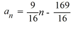 Find the general, or   , term of the sequence given   = -10 and   A)    B)    C)    D)   