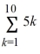 Find the sum:   A)  330 B)  226 C)  225 D)  275
