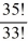 Simplify the ratio of factorials   . A)  1190 B)  2 C)  68 D)  1155