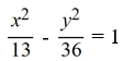Find the standard form of the equation of the hyperbola with foci (-7, 0)  and   and vertices   and   A)    B)    C)    D)   