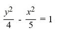 Find the standard form of the equation of the hyperbola with foci (0, 3)  and   and vertices   and   A)    B)    C)    D)   