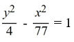 Find the standard form of the equation of the hyperbola with foci (0, -9)  and (0, 9) , and vertices (0, 2)  and (0, -2) . A)    B)    C)    D)   