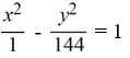 Find the standard form of the equation of a hyperbola with center (0, 0) , transverse y-axis, and asymptotes   and   A)    B)    C)    D)   