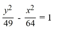 Find the standard form of the equation of a hyperbola with center (0, 0) , transverse y-axis, and asymptotes   and   A)    B)    C)    D)   