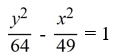 Find the standard form of the equation of a hyperbola with center (0, 0) , transverse y-axis, and asymptotes   and   A)    B)    C)    D)   
