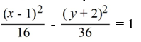 Find the standard form of the hyperbola with the following equation.4   - 6   - 8x - 24y = 44 A)    B)    C)    D)   