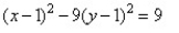 Find the equation of the hyperbola from the given graph.   A)    B)    C)    D)   