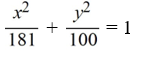 Find the standard form of the equation of an ellipse with foci (0, -9)  and   and vertices   and   A)    B)    C)    D)   
