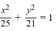 Find the standard form of the equation of an ellipse with foci (-2, 0)  and   and vertices   and   A)    B)    C)    D)   