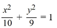 Find the standard form of the equation of an ellipse with foci (0, -1)  and   and vertices   and   A)    B)    C)    D)   