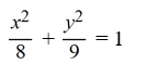 Find the standard form of the equation of an ellipse with foci (0, -1)  and   and vertices   and   A)    B)    C)    D)   