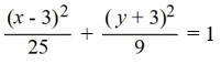 Find the standard form of the ellipse with the following equation.   A)    B)    C)    D)   