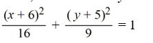 Find the standard form of the ellipse with the following equation.   A)    B)    C)    D)   