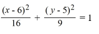 Find the standard form of the ellipse with the following equation.   A)    B)    C)    D)   