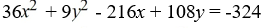 <strong>Find the standard form of the ellipse with the following equation.  </strong> A)   B)   C)   D)   <div style=padding-top: 35px> 