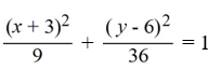 <strong>Find the standard form of the ellipse with the following equation.  </strong> A)   B)   C)   D)   <div style=padding-top: 35px> 