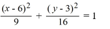 Find the standard form of the ellipse with the following equation.   A)    B)    C)    D)   