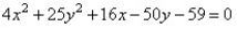 Graph the ellipse.   A)    B)    C)    D)   