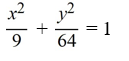 Find the standard form of the equation of an ellipse with vertices (0, -8)  and (0, 8)  and minor axis (-3, 0)  and (3, 0) . A)    B)    C)    D)   