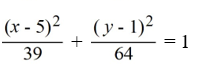 Find the standard form of the equation of an ellipse with foci (0, 1)  and   and vertices   and   A)    B)    C)    D)   