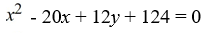 Find an equation for the parabola with vertex (-2, 10)  and focus (-5, 10) . A)    B)    C)    D)   