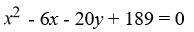 Find an equation for the parabola with focus (14, 3)  and directrix x = 4. A)    B)    C)    D)   