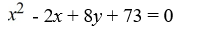 Find an equation for the parabola with focus (1, 11)  and directrix y = 7. A)    B)    C)    D)   