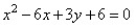Match the parabola to an equation in general form.   A)    B)    C)    D)   