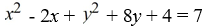 Identify the conic section given by the following equation as a parabola, ellipse, circle, or hyperbola.   Select the choice that best describes the graph of the equation. A)  parabola B)  ellipse C)  circle D)  hyperbola